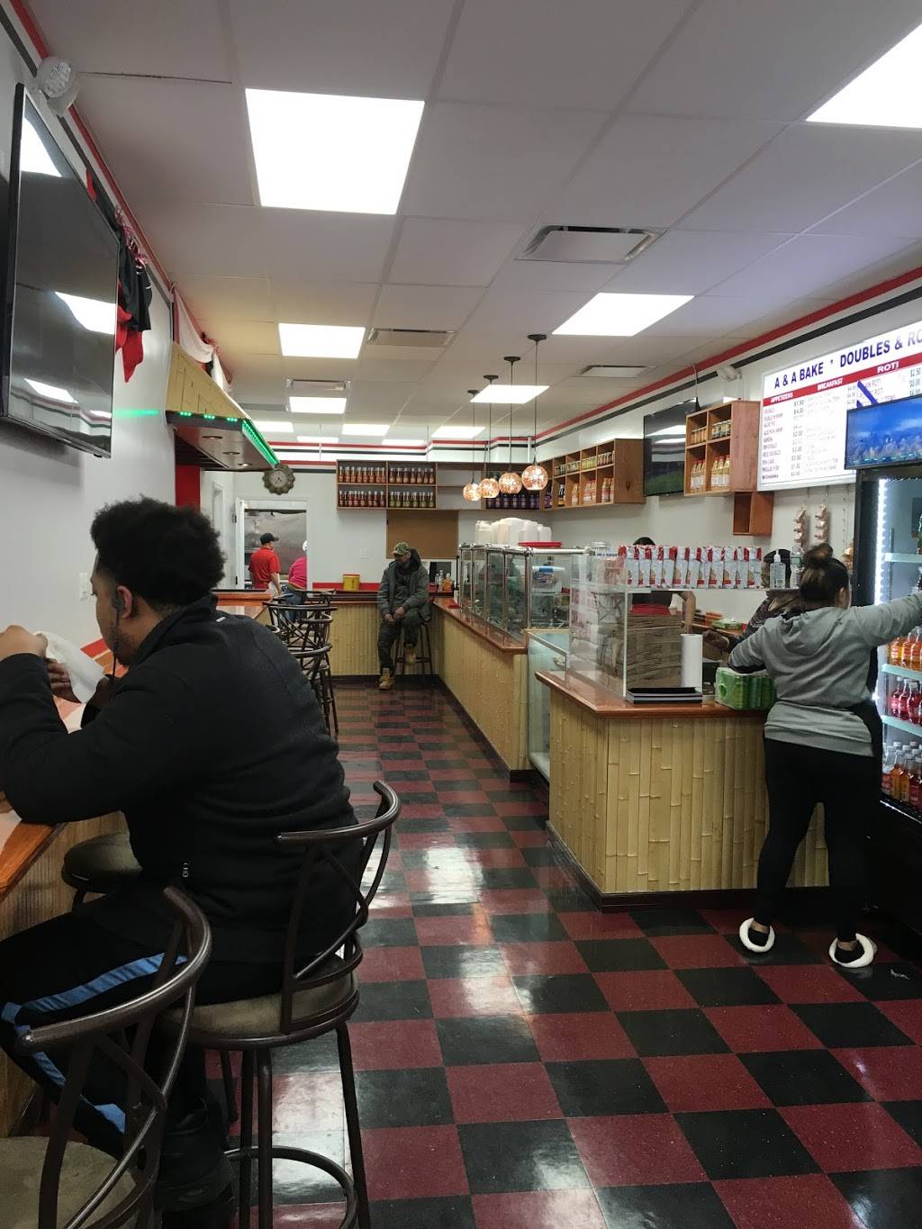 A&A Bake Doubles and Roti | restaurant | 1337 Fulton St, Brooklyn, NY 11216, USA | 3474250016 OR +1 347-425-0016