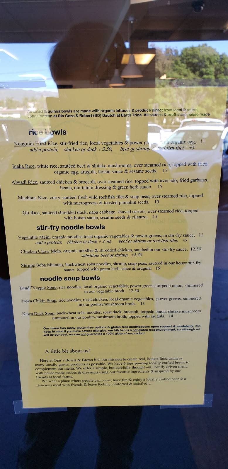 Ojai Bowls | restaurant | 11492 N Ventura Ave, Ojai, CA 93023, USA | 8056339044 OR +1 805-633-9044