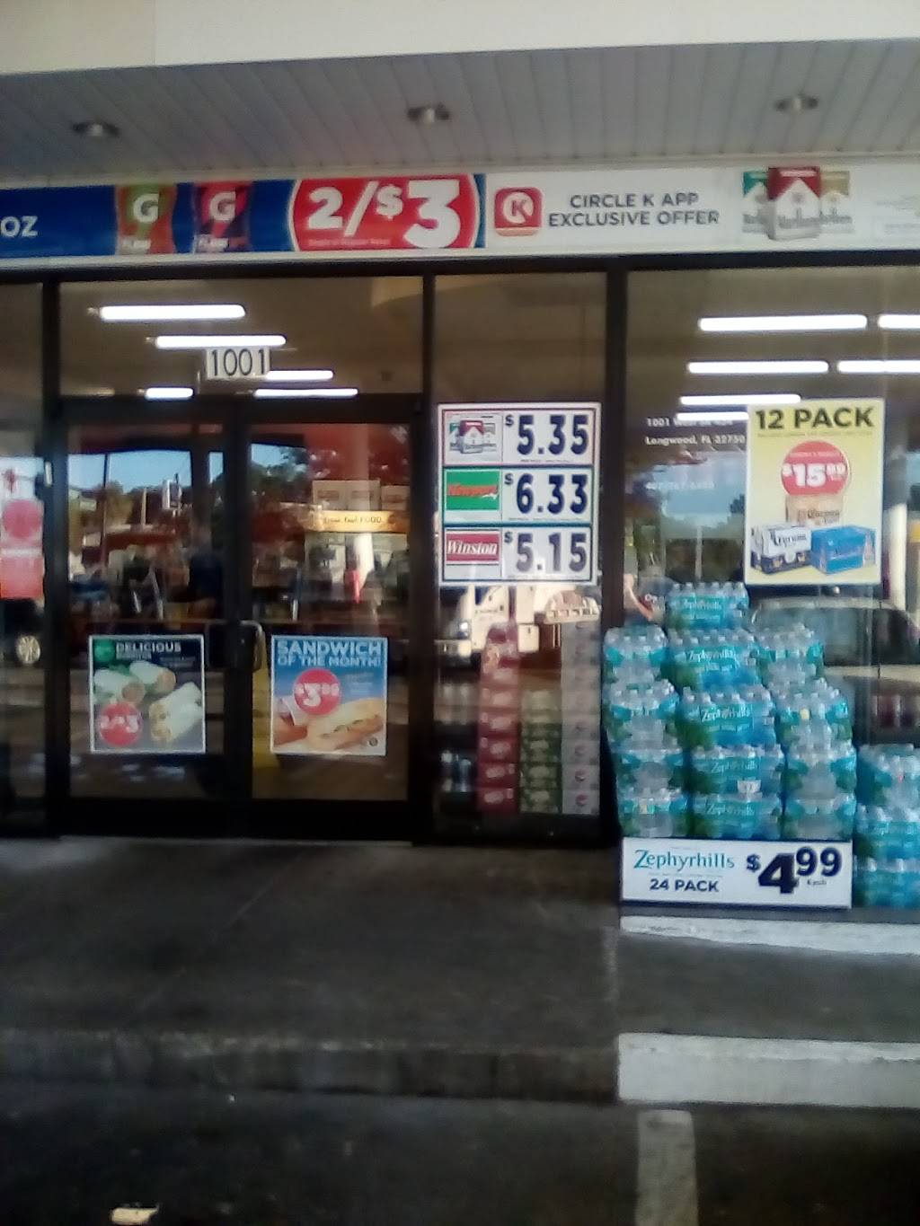 Circle K | meal takeaway | 1001 W State Rd 434, Longwood, FL 32750, USA | 4077676480 OR +1 407-767-6480