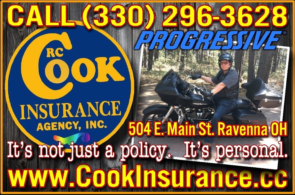 RC Cook Ins Agcy | restaurant | 504 E Main St, Ravenna, OH 44266, USA | 3302963628 OR +1 330-296-3628