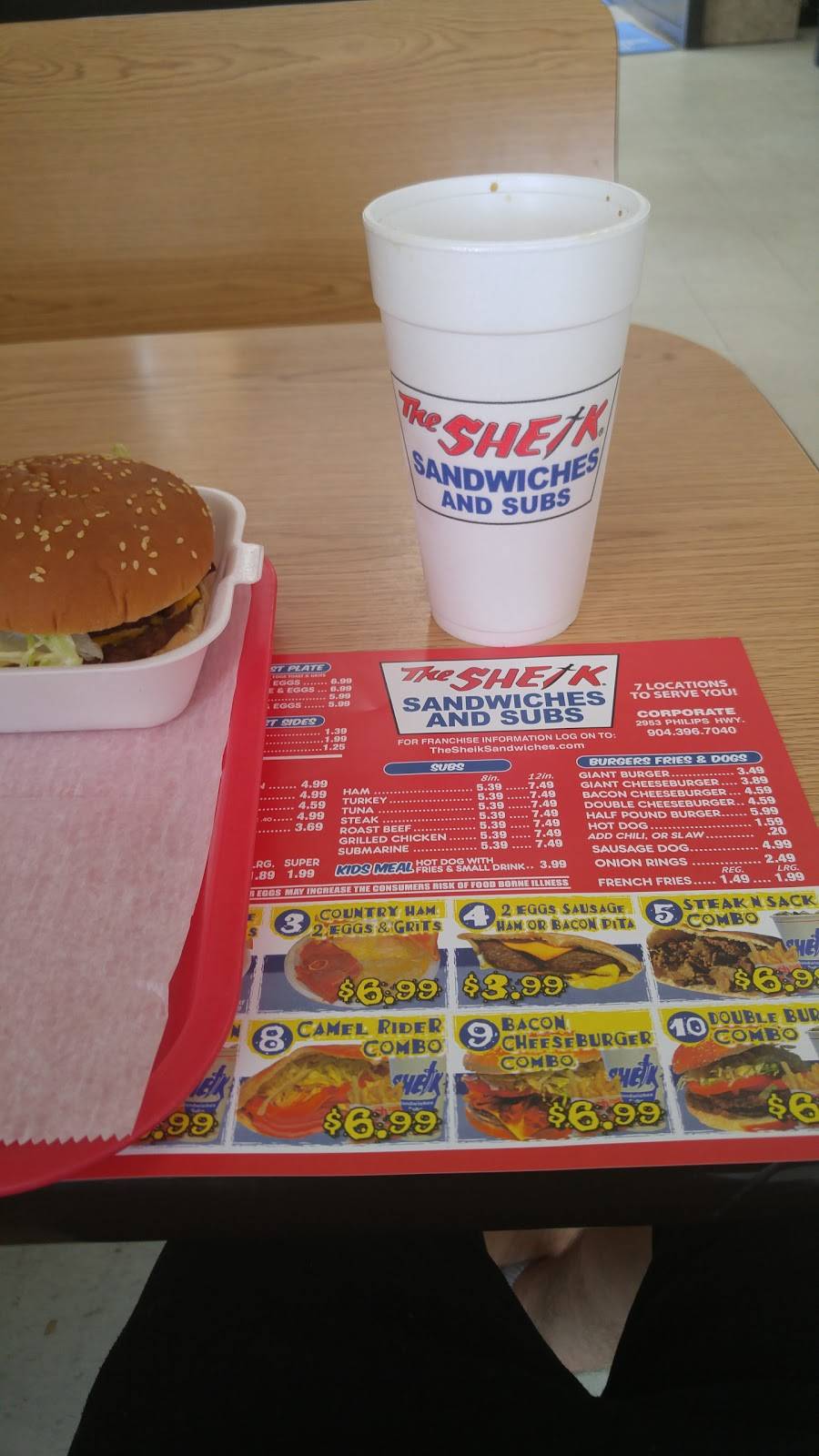 The Sheik Sandwiches and Subs | restaurant | 2953 Philips Hwy, Jacksonville, FL 32207, USA | 9043967040 OR +1 904-396-7040