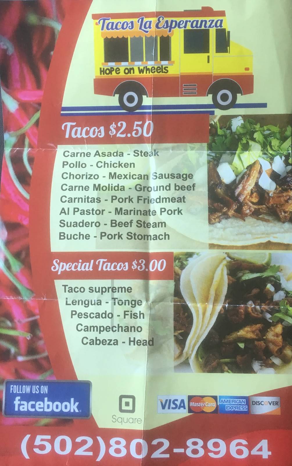 Tacos La Esperanza | restaurant | 3401 Breckenridge Ln, Louisville, KY 40220, USA | 5028028964 OR +1 502-802-8964