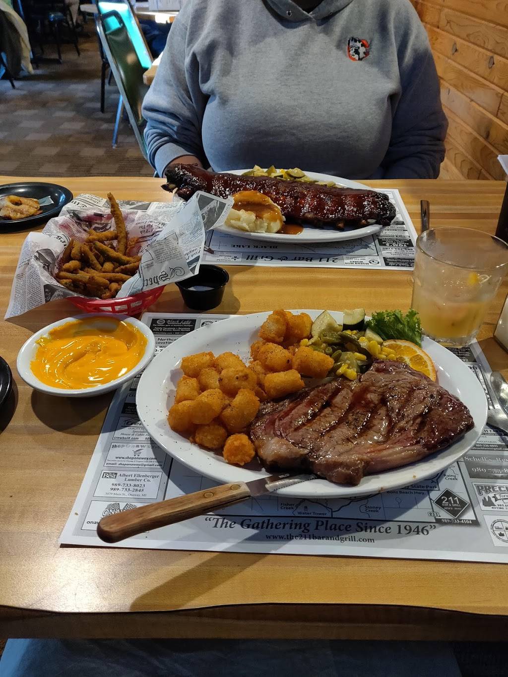 211 Bar & Grill | restaurant | 3444 M-211, Onaway, MI 49765, USA | 9897334104 OR +1 989-733-4104