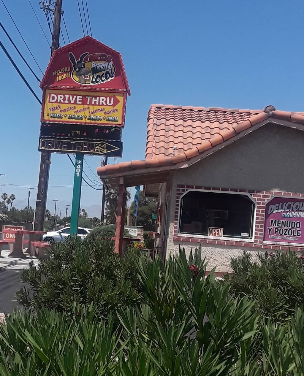 Tacos El Burrito Loco | restaurant | 2401 S Valley View Blvd, Las Vegas, NV 89102, USA | 7022570812 OR +1 702-257-0812