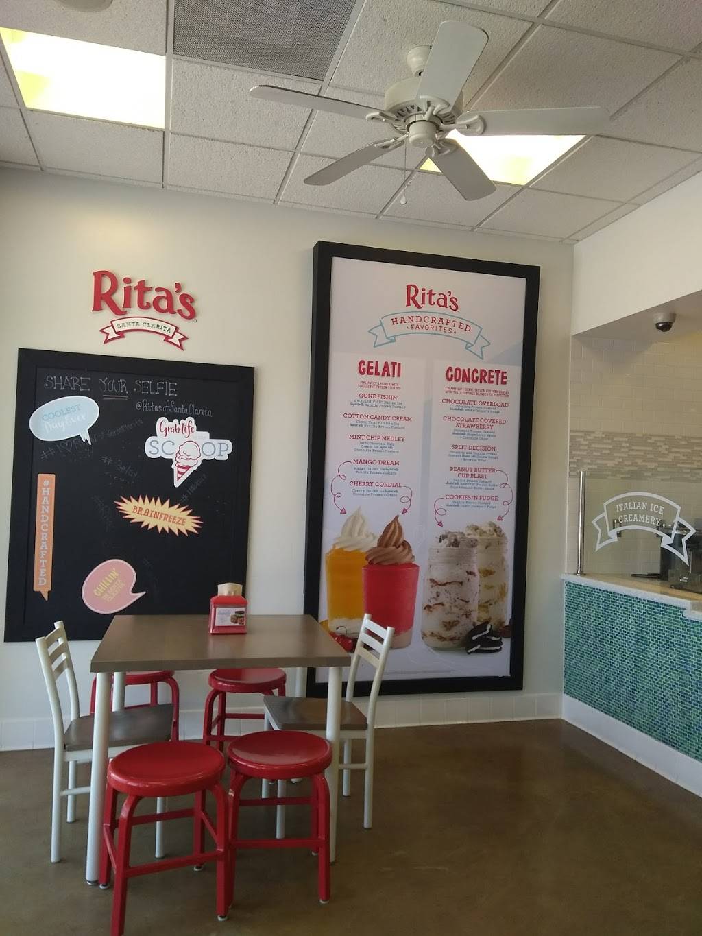 Ritas Italian Ice & Frozen Custard | restaurant | 26773 Bouquet Canyon Rd, Santa Clarita, CA 91350, USA | 6614143734 OR +1 661-414-3734