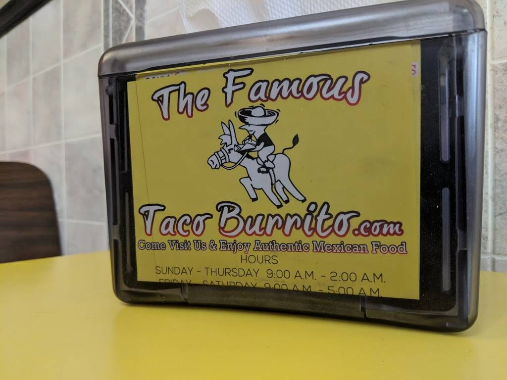 The Famous Taco Burrito | restaurant | 3603 N Western Ave, Chicago, IL 60618, USA | 7735294402 OR +1 773-529-4402