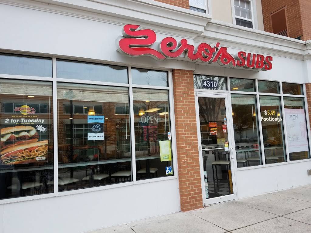Zeros Subs | meal takeaway | 4310 Monarch Way, Norfolk, VA 23508, USA | 7574892095 OR +1 757-489-2095