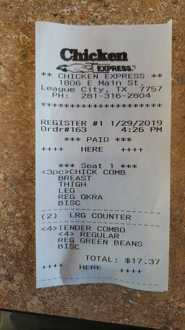 Chicken Express | restaurant | 1806 E Main St, League City, TX 77573, USA | 2813162804 OR +1 281-316-2804