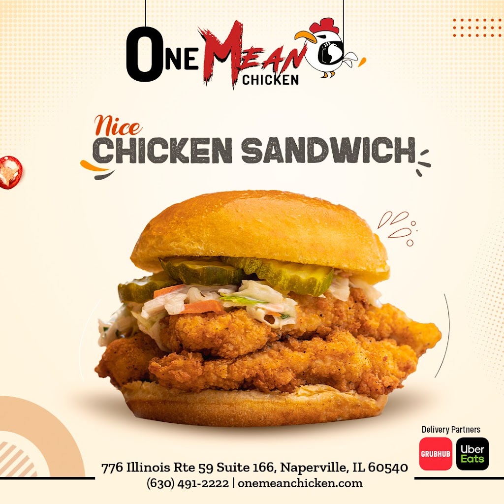 One Mean Chicken | restaurant | 776 Illinois Rte 59 Suite 166, Naperville, IL 60540, USA | 6304912222 OR +1 630-491-2222