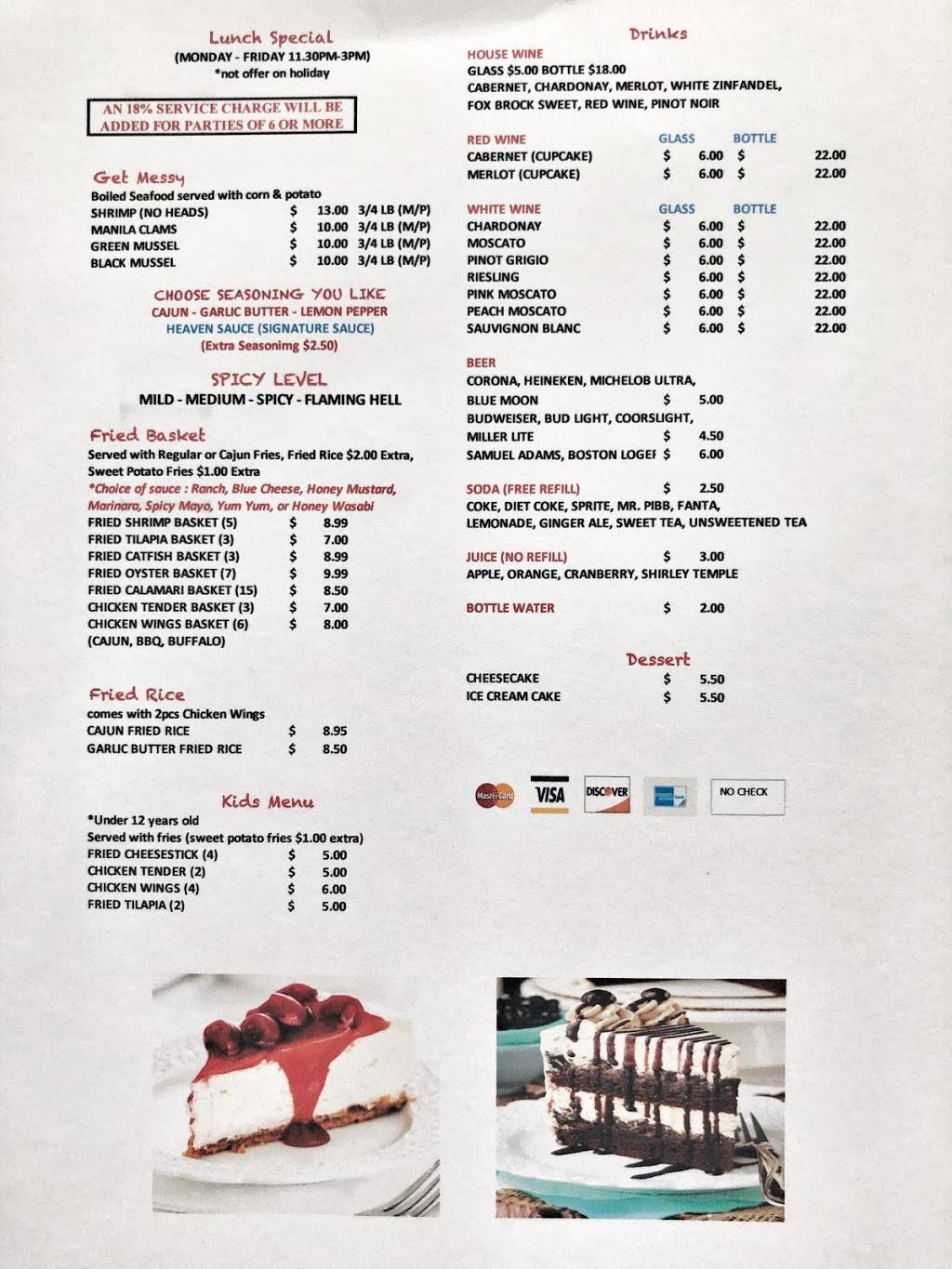 Crab Heaven Restaurant | restaurant | 3940 Cherokee St NW #601, Kennesaw, GA 30144, USA | 6785408185 OR +1 678-540-8185