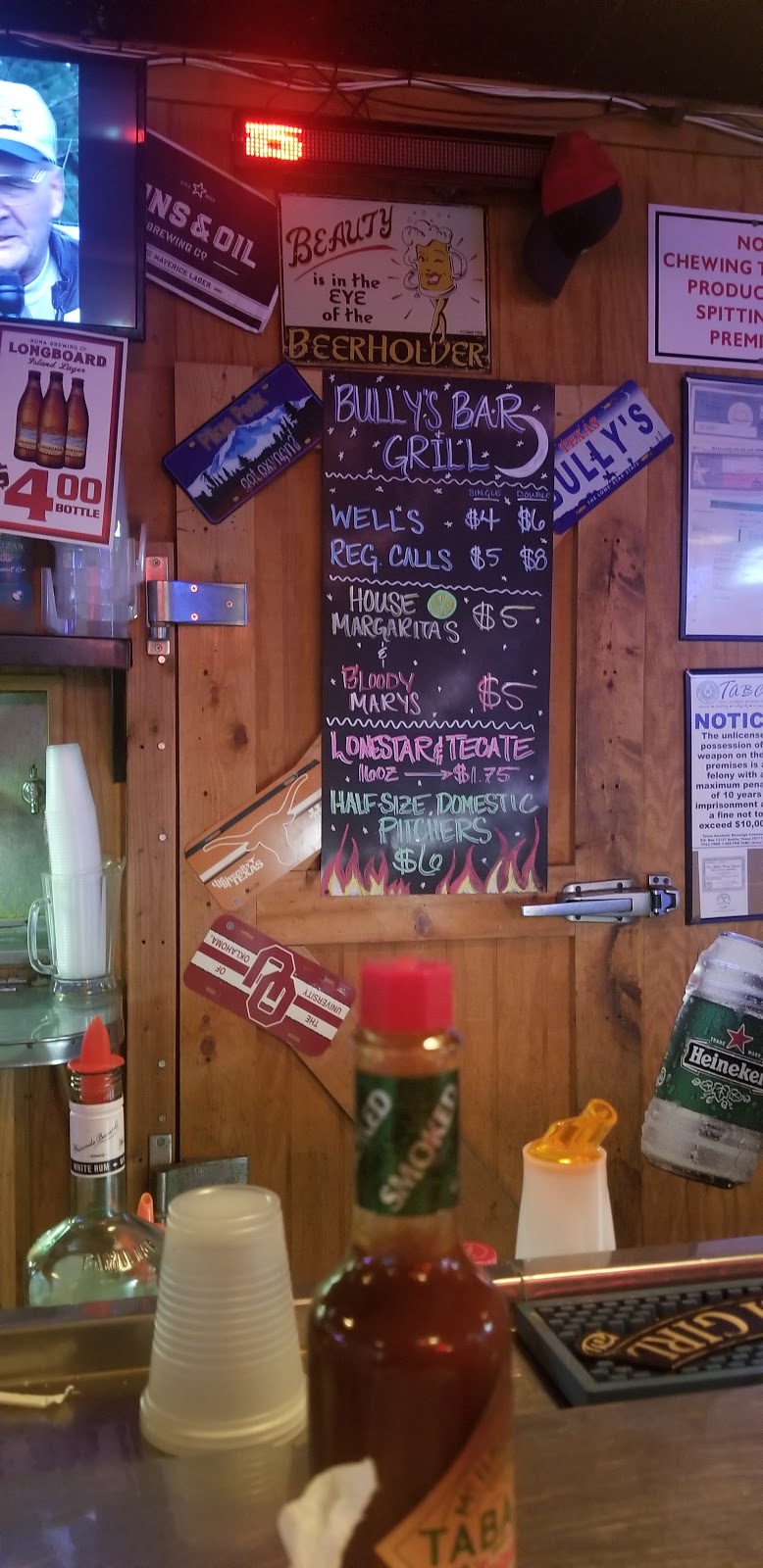 Bullys Bar & Grill | restaurant | 8542 Seymour Hwy, Wichita Falls, TX 76310, USA | 9406899195 OR +1 940-689-9195