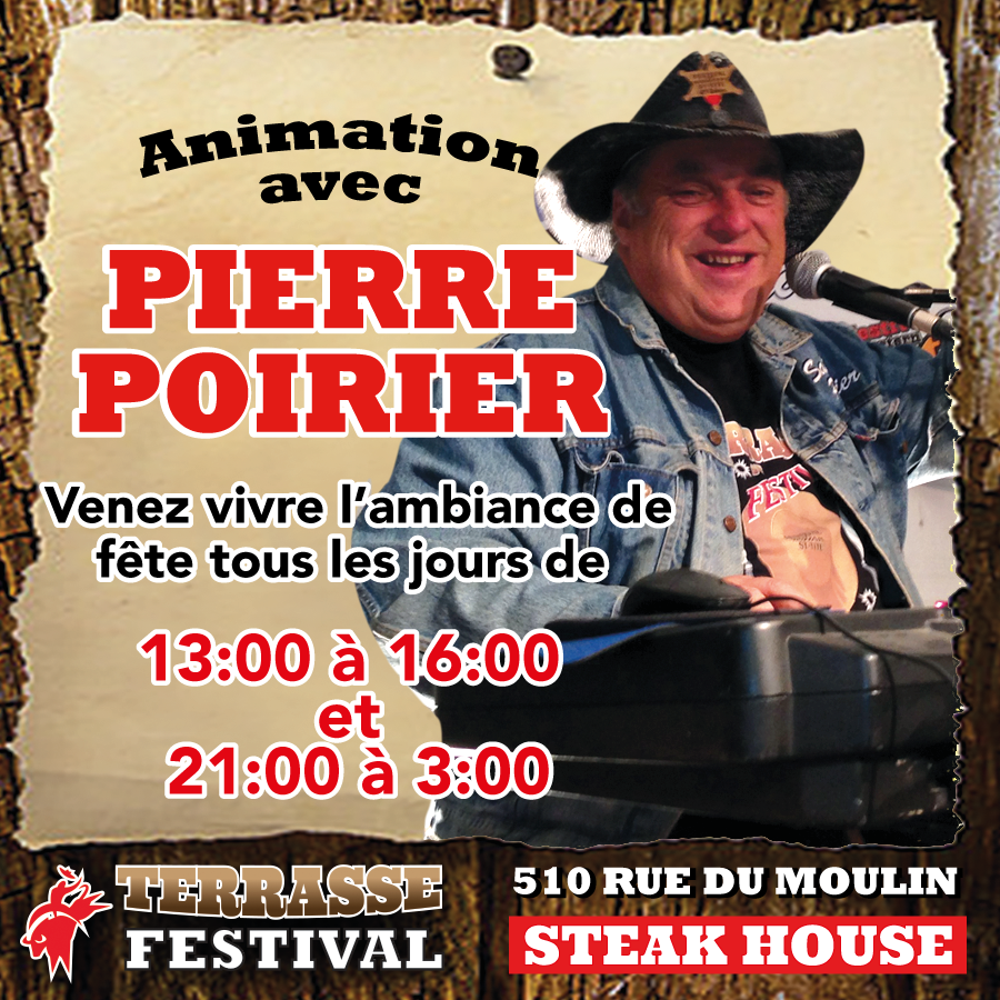 Terrasse du Festival Western | restaurant | 510 du, Rue du Moulin, Saint-Tite, QC G0X 3H0, Canada | 8196929250 OR +1 819-692-9250