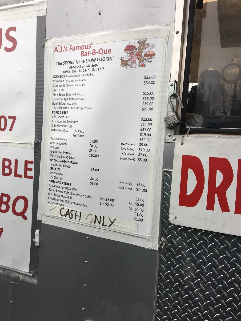 AJS RIB A GO GO | restaurant | E 86th Ct & Lake Otis Parkway, Anchorage, AK 99507, USA | 9078840558 OR +1 907-884-0558