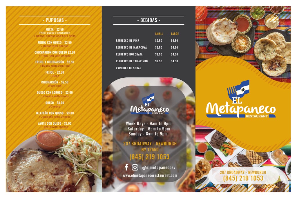 El Metapaneco Restaurant | meal delivery | 207 Broadway, Newburgh, NY 12550, USA | 8452191053 OR +1 845-219-1053