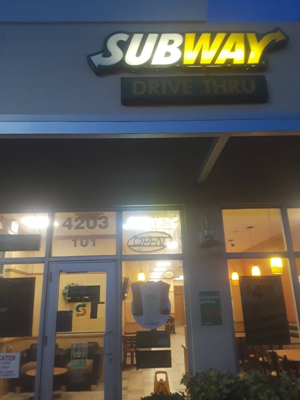 Subway | restaurant | 4203 SE Federal Hwy, Stuart, FL 34997, USA | 7727814478 OR +1 772-781-4478