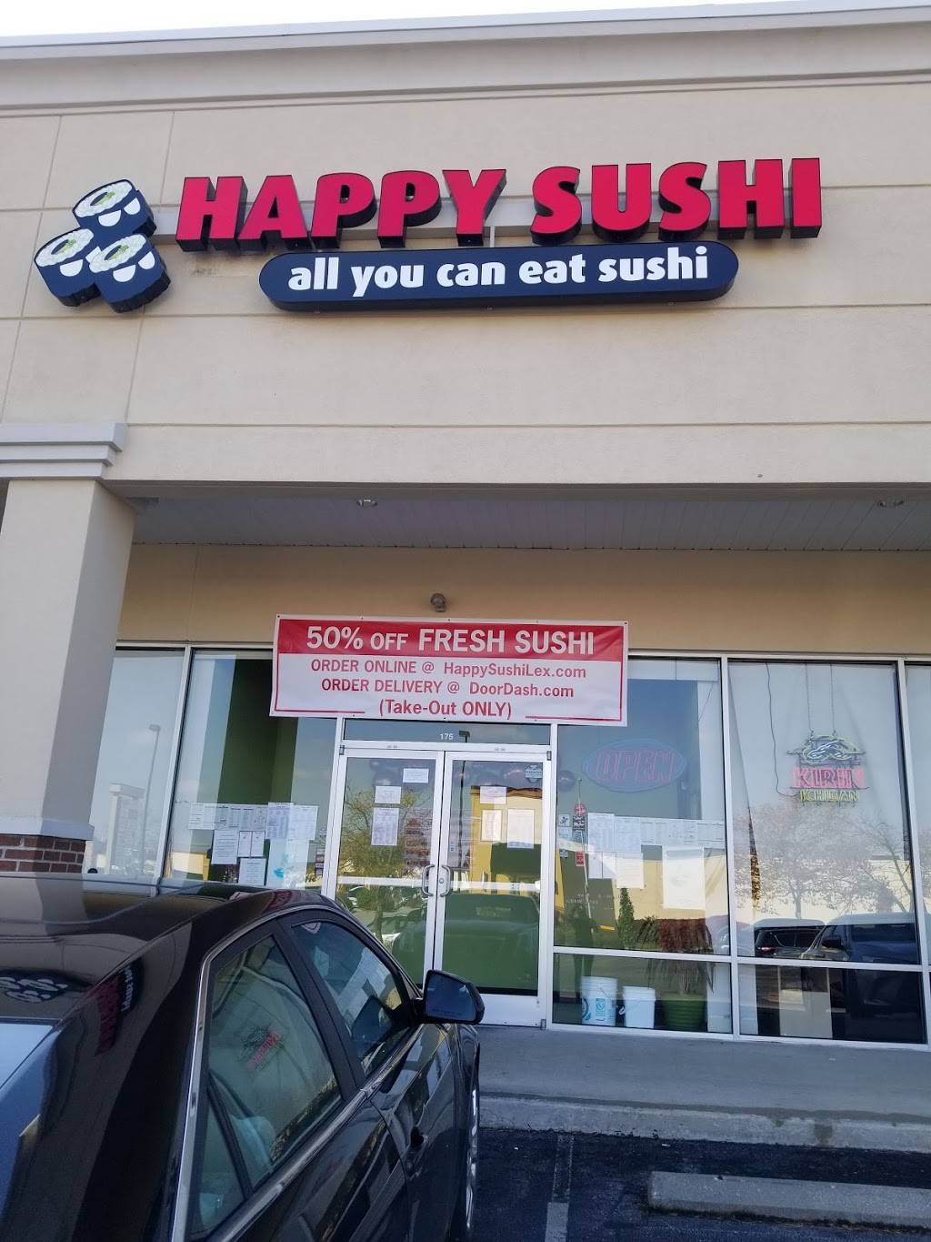 Happy Sushi Japanese Restaurant | restaurant | 130 W Tiverton Way #175, Lexington, KY 40503, USA | 8592317788 OR +1 859-231-7788
