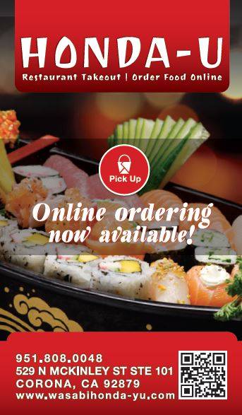 와사비스시 | restaurant | 529 McKinley St # 101, Corona, CA 92879, USA | 9518080048 OR +1 951-808-0048