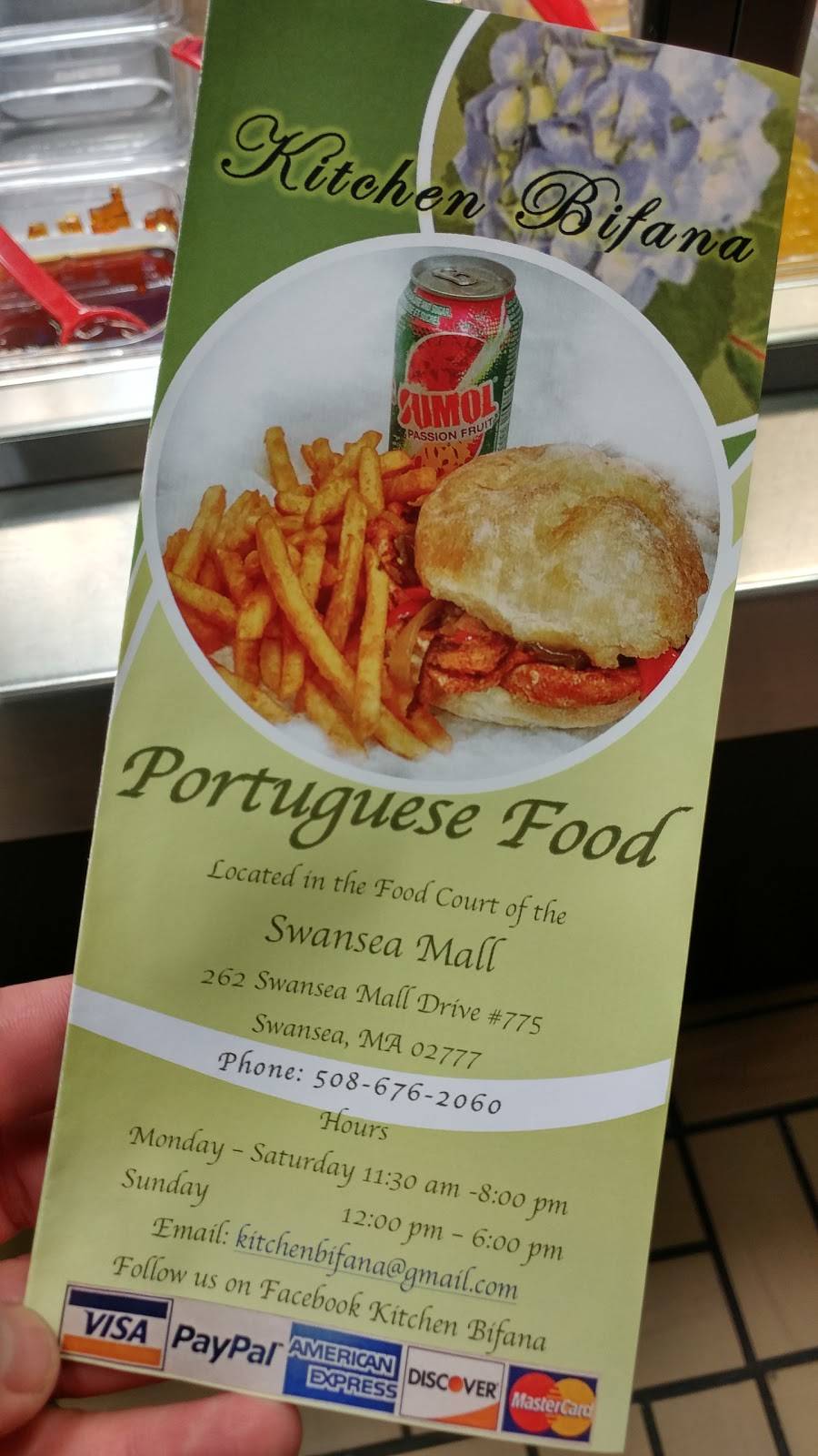 Kitchen Bifana | restaurant | 207 Swansea Mall Dr #1328, Swansea, MA 02777, USA | 5086762060 OR +1 508-676-2060