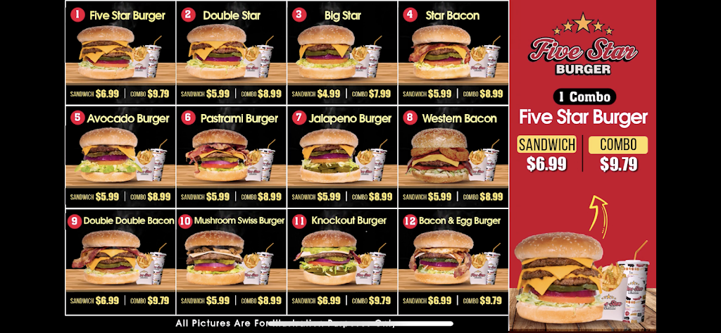 Pittsburg Five Star Burger | restaurant | 2941 Harbor St, Pittsburg, CA 94565, USA | 9256358288 OR +1 925-635-8288