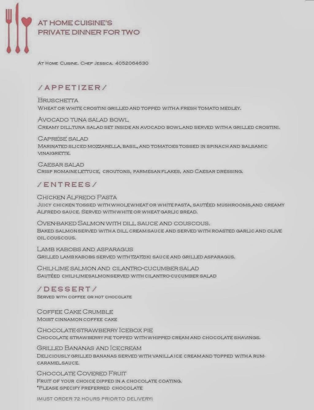 At Home Cuisine | restaurant | 81 Kathi Cir, Colorado Springs, CO 80911, USA | 4052064630 OR +1 405-206-4630