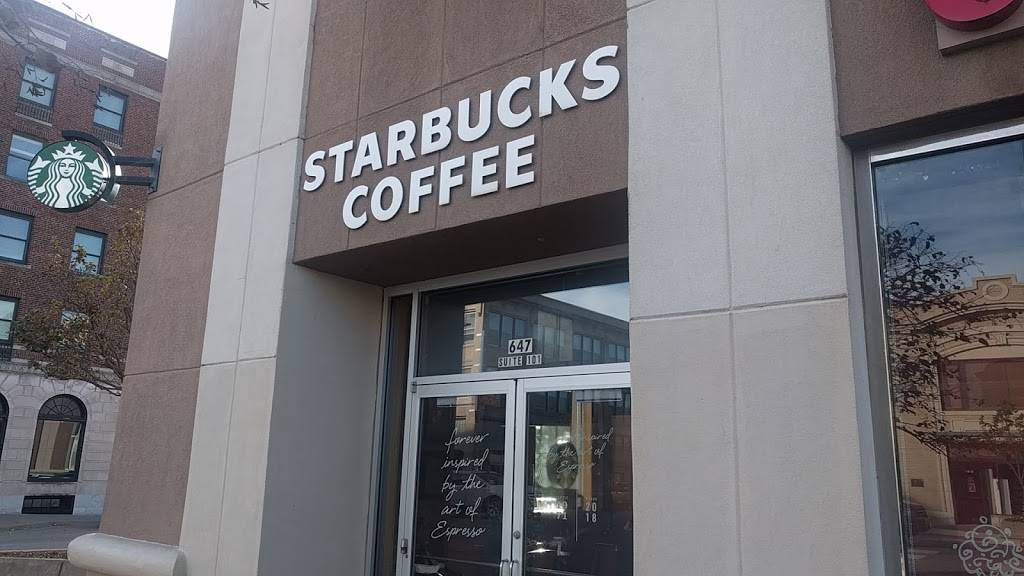 Starbucks | cafe | 647 Massachusetts St, Lawrence, KS 66044, USA | 7858320300 OR +1 785-832-0300