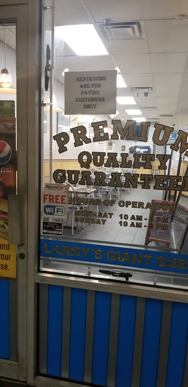 Larrys Giant Subs | restaurant | 10750 Atlantic Blvd # 14, Jacksonville, FL 32225, USA | 9046426980 OR +1 904-642-6980