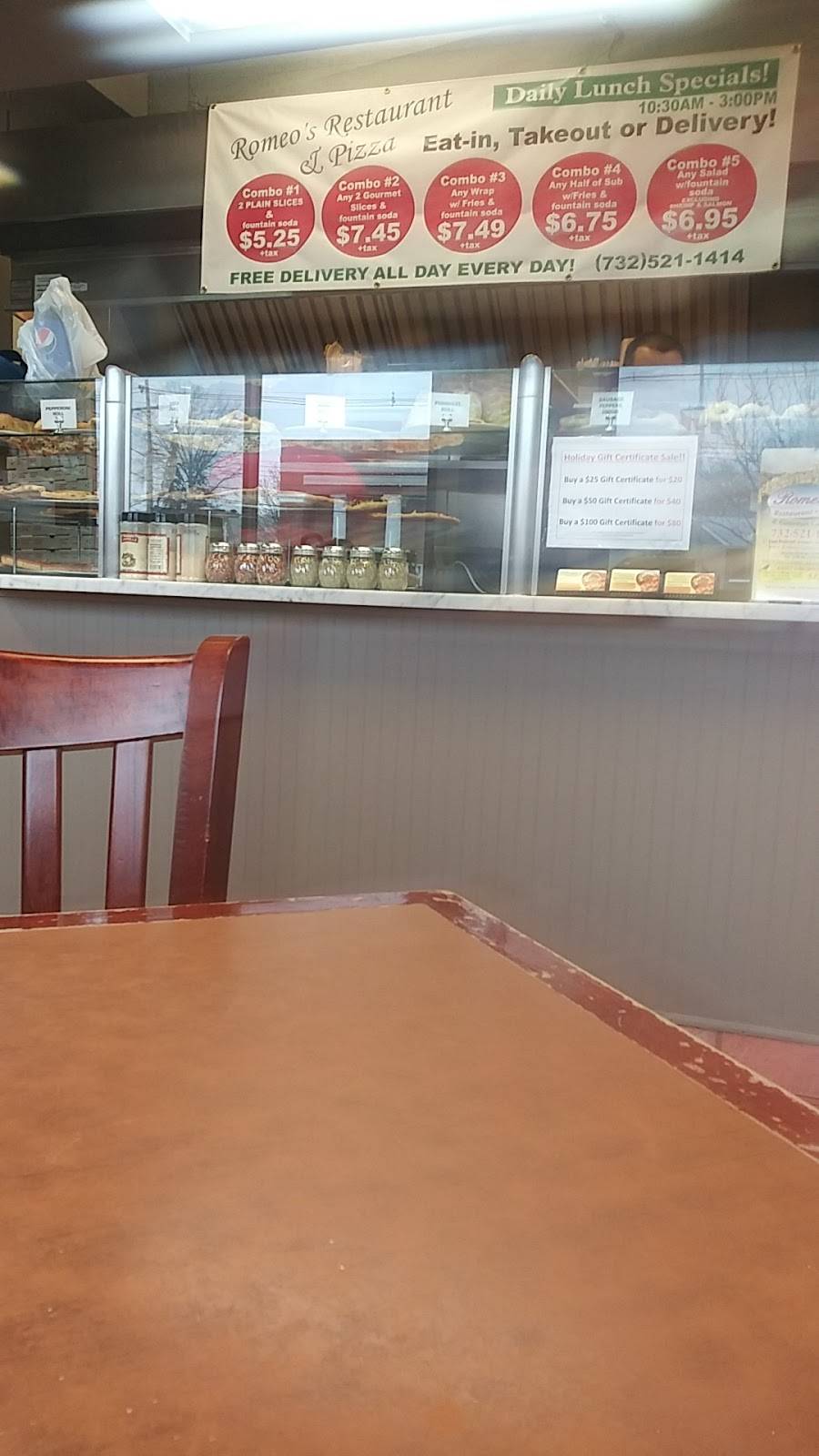 Romeos Pizza | meal takeaway | 27 E Railroad Ave, Jamesburg, NJ 08831, USA | 7325211414 OR +1 732-521-1414