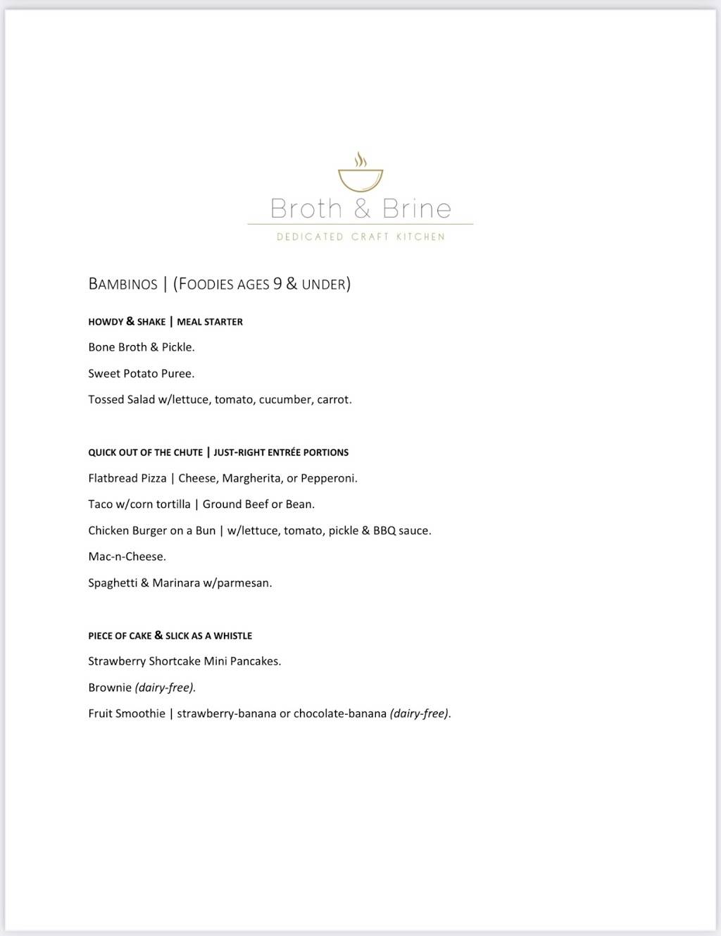 Broth & Brine | Dedicated Craft Kitchen | restaurant | 2510 S Loop 336 W Suite 125, Conroe, TX 77304, USA | 9364418997 OR +1 936-441-8997