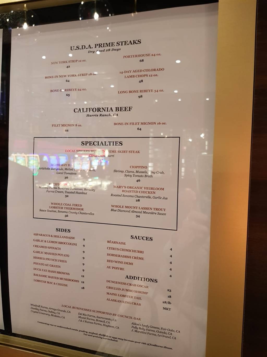 Council Oak Steaks & Seafood | restaurant | 3317 Forty Mile Rd, Wheatland, CA 95692, USA | 8333373473 OR +1 833-337-3473