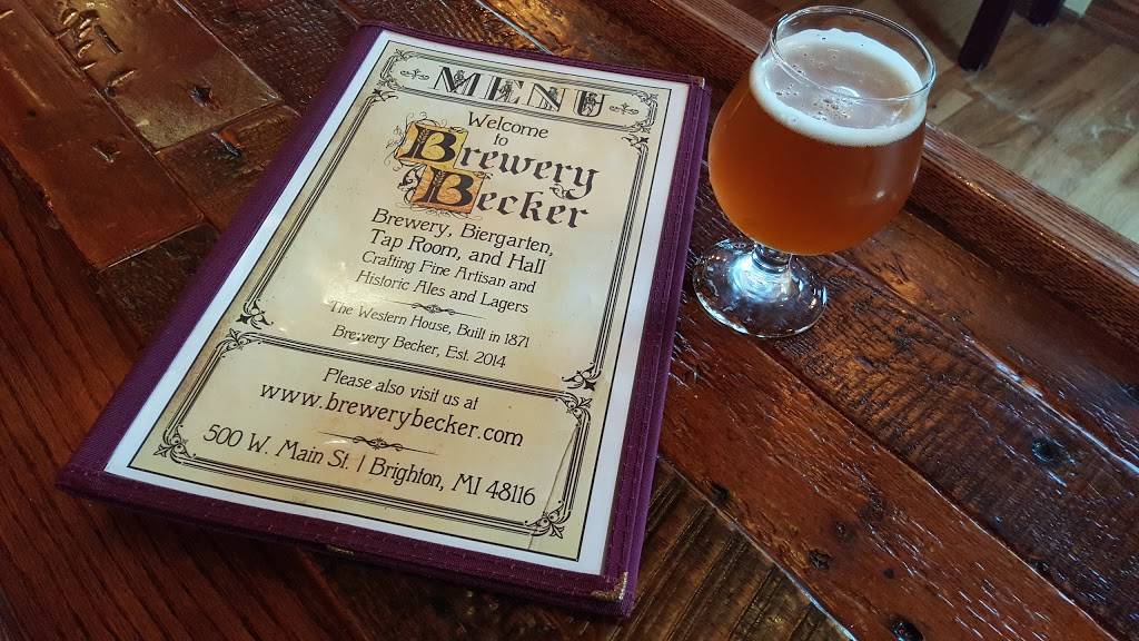 Brewery Becker | restaurant | 500 W Main St, Brighton, MI 48116, USA | 8108440225 OR +1 810-844-0225