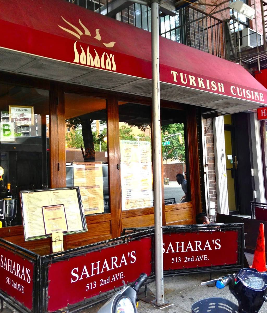 Saharas | restaurant | 513 2nd Ave, New York, NY 10016, USA | 2125327589 OR +1 212-532-7589