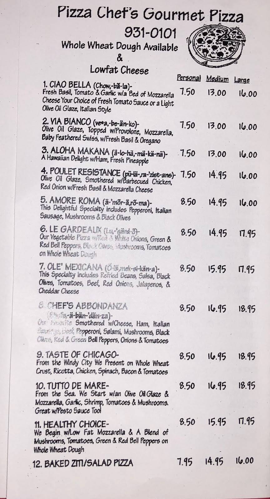 Pizza House Pizza Chef | restaurant | 123 N Union Ave, Cranford, NJ 07016, USA | 9082760939 OR +1 908-276-0939