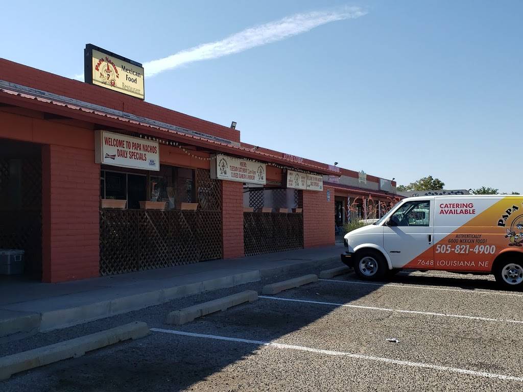 Papa Nachos Mexican Food | restaurant | 7648 Louisiana Blvd NE, Albuquerque, NM 87109, USA | 5058214900 OR +1 505-821-4900