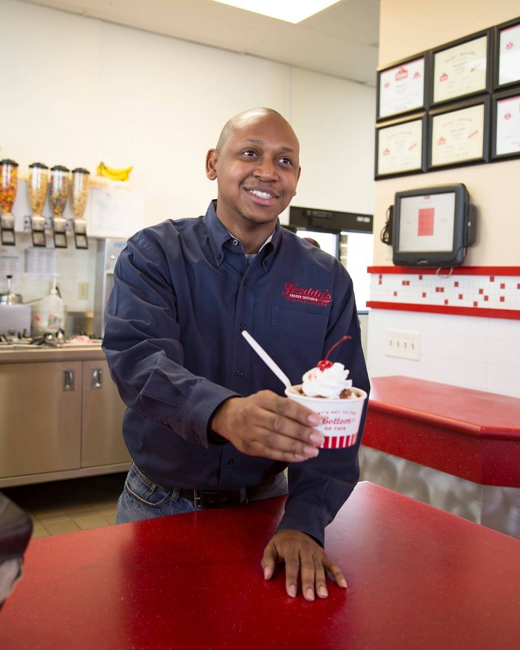 Freddys Frozen Custard & Steakburgers | restaurant | 678 Lake Joy Rd, Kathleen, GA 31047, USA | 4782876360 OR +1 478-287-6360