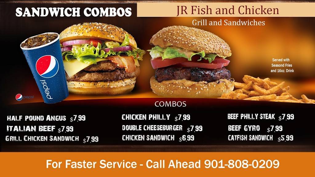 JR Fish and Chicken | restaurant | 7948 Winchester Rd ste 103, Memphis, TN 38125, USA | 9018080209 OR +1 901-808-0209