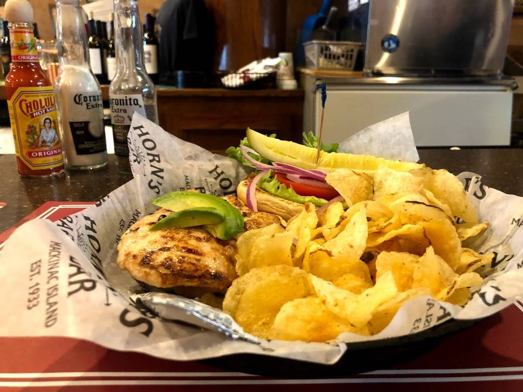 Horns Gaslight Bar & Restaurant | restaurant | 7300 Main St, Mackinac Island, MI 49757, USA | 9068476154 OR +1 906-847-6154