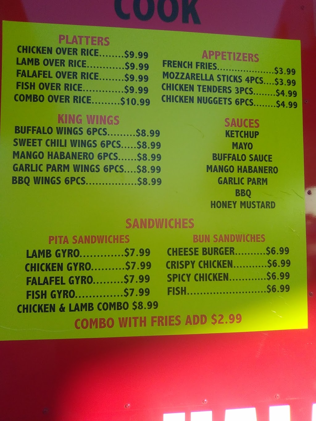 Halal gyro king of NY | restaurant | 8501 E Washington St, Indianapolis, IN 46219, USA | 3477017005 OR +1 347-701-7005