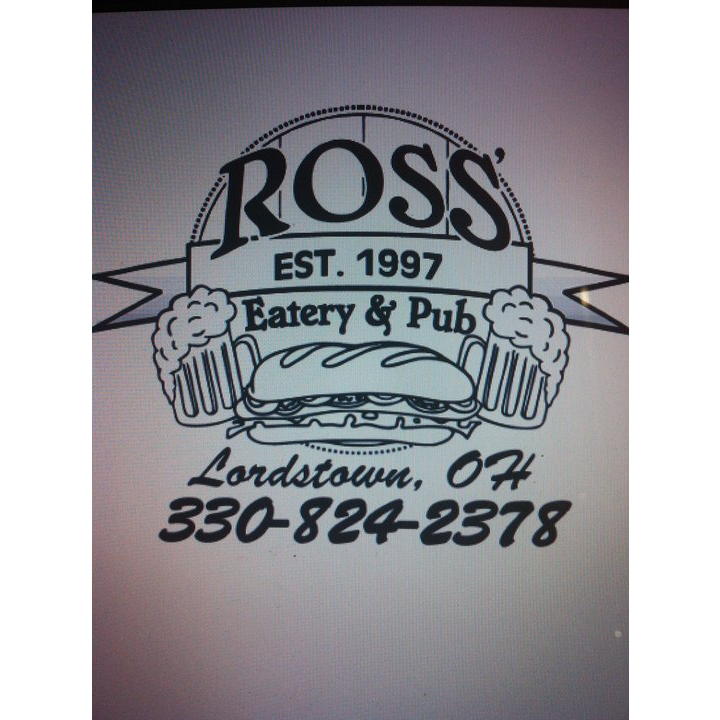 Ross Eatery and Pub | restaurant | 8421 Tod Ave SW, Warren, OH 44481, USA | 3308242378 OR +1 330-824-2378