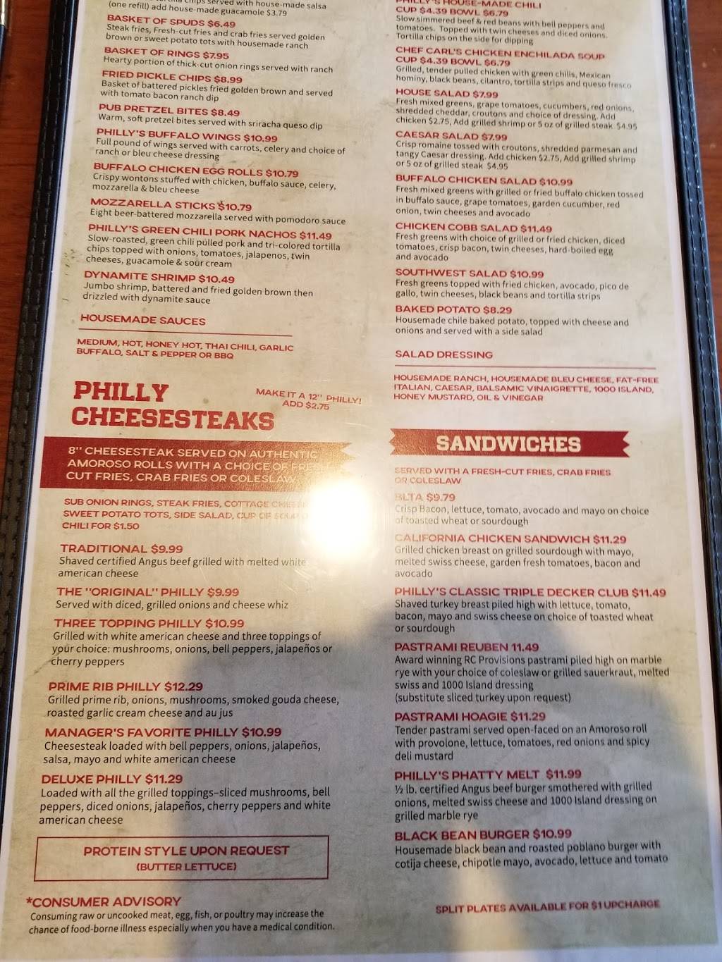 Phillys Sports Bar & Grill | restaurant | 1805 E Elliot Rd Unit 105, Tempe, AZ 85284, USA | 4806590870 OR +1 480-659-0870