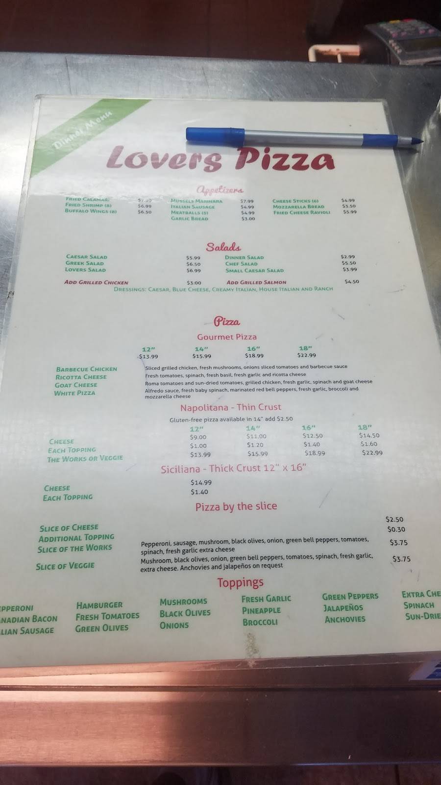 Lovers Pizza & Pasta | restaurant | 5605 W Lovers Ln, Dallas, TX 75209, USA | 2143530509 OR +1 214-353-0509