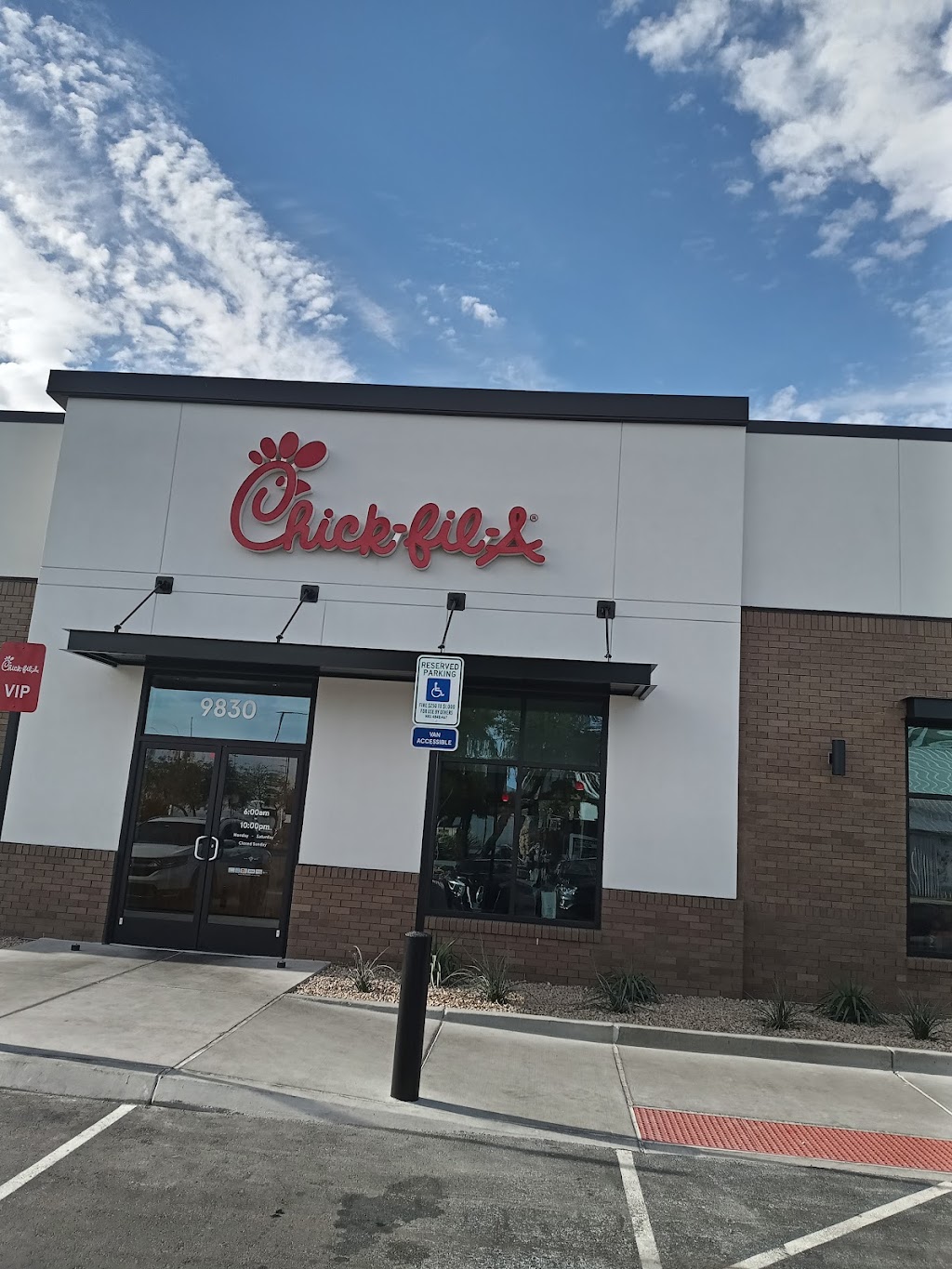 Chick-fil-A | restaurant | 9830 W Flamingo Rd, Las Vegas, NV 89147, USA | 7024334381 OR +1 702-433-4381