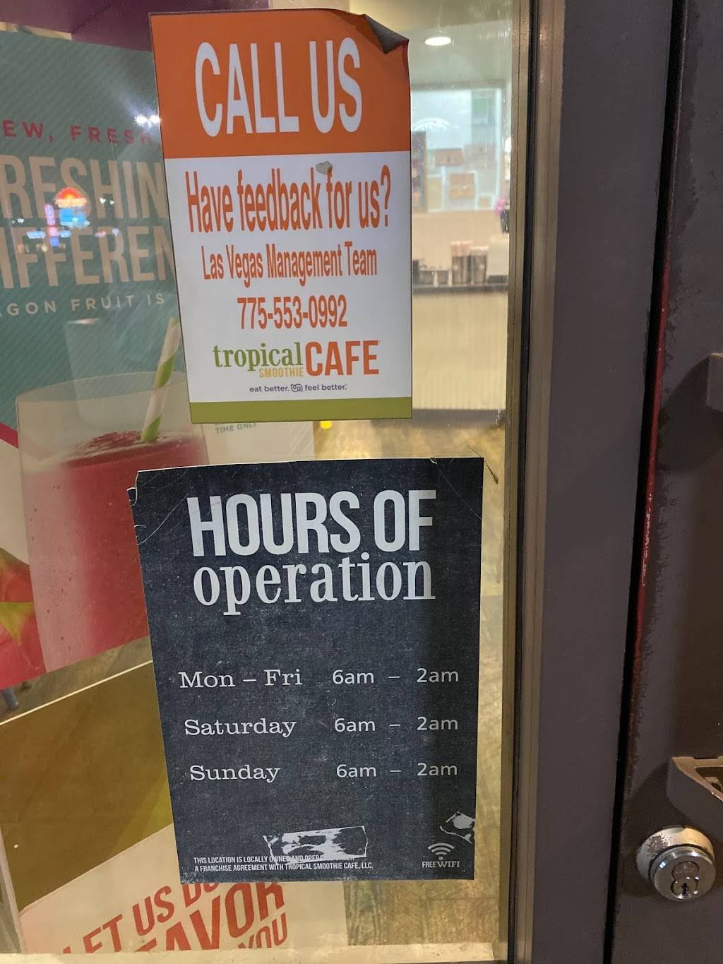 Tropical Smoothie Cafe | restaurant | 621 N Stephanie St, Henderson, NV 89014, USA | 7024635599 OR +1 702-463-5599