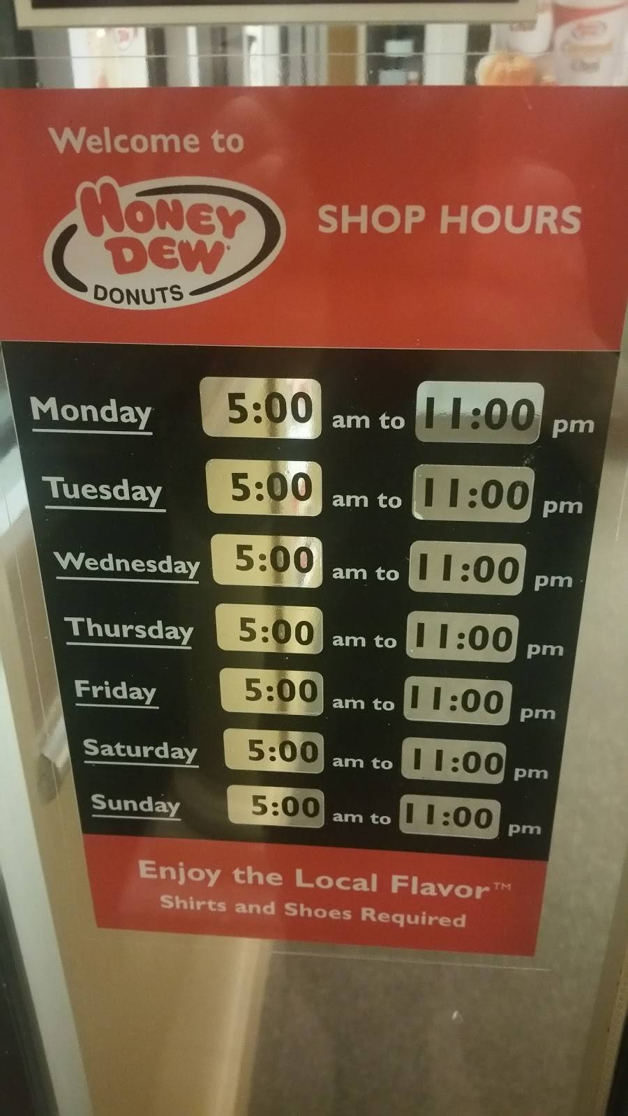 Honey Dew Donuts | bakery | 1334 Park Ave, Cranston, RI 02920, USA | 4014327990 OR +1 401-432-7990