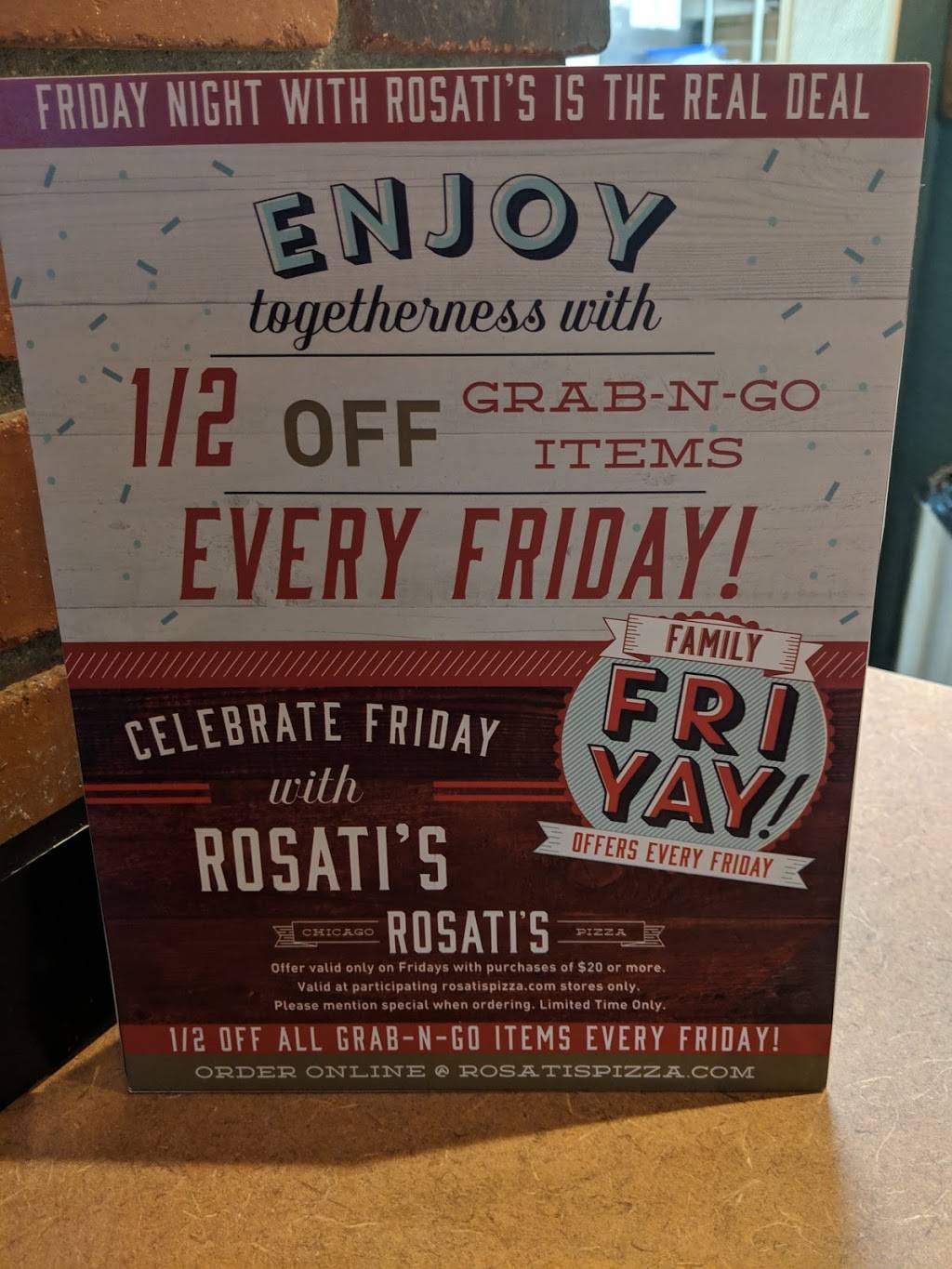 Rosatis Pizza | restaurant | 18555 N 59th Ave #129, Glendale, AZ 85308, USA | 6024393444 OR +1 602-439-3444