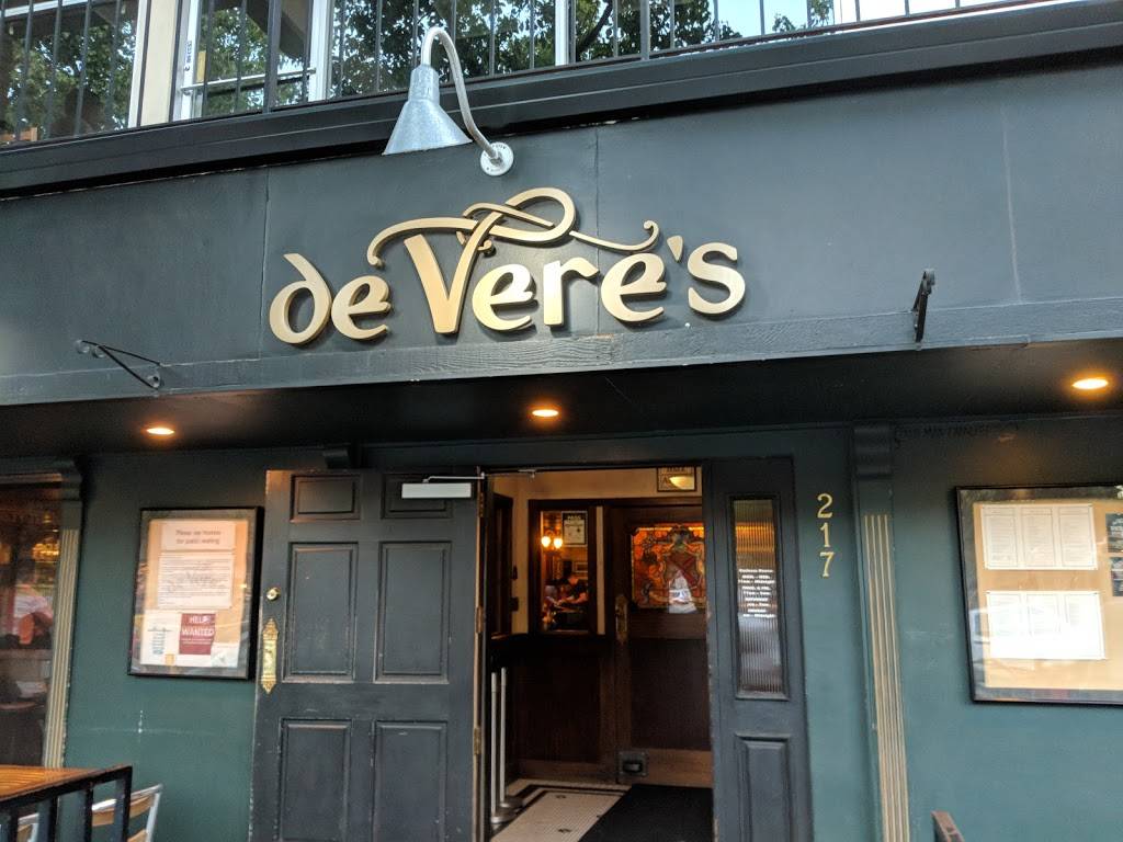 de Veres Irish Pub | restaurant | 217 E St, Davis, CA 9616, USA | 5302045533 OR +1 530-204-5533