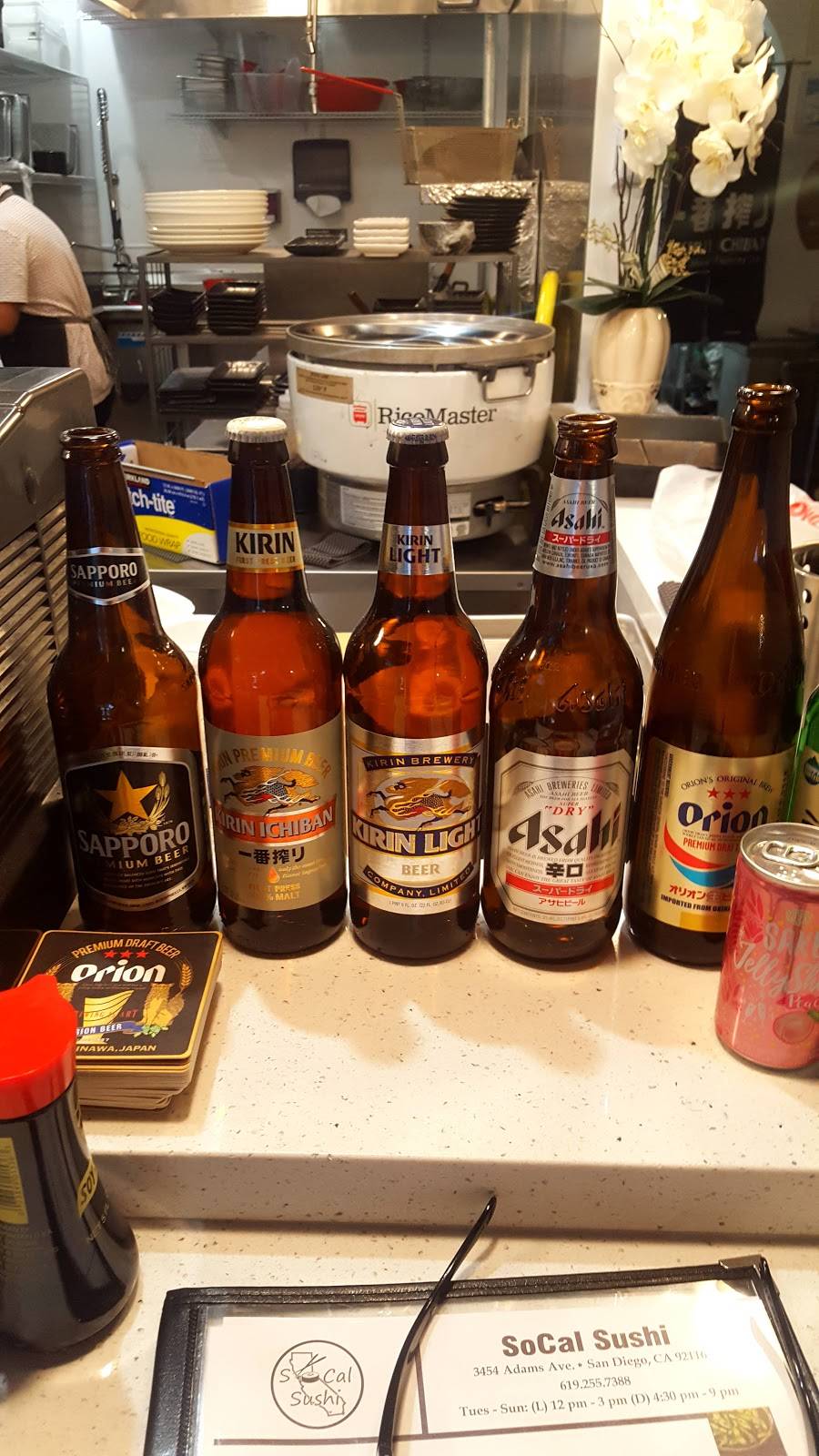 SoCal Sushi | restaurant | 3454 Adams Ave, San Diego, CA 92116, USA | 6192557388 OR +1 619-255-7388