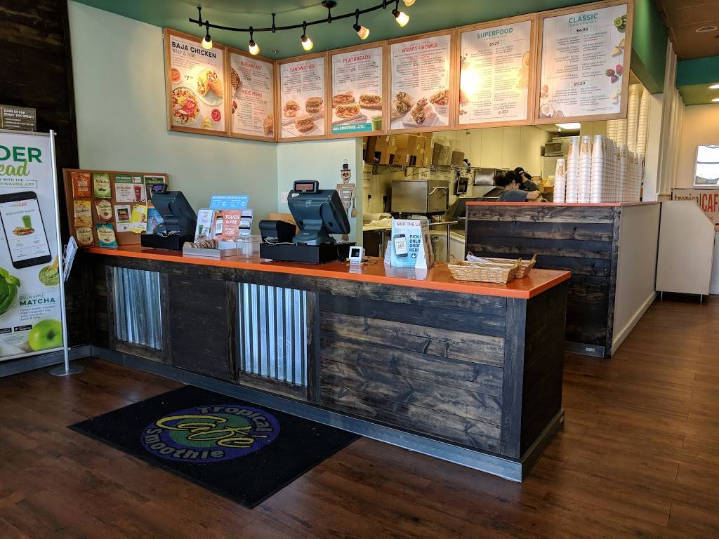 Tropical Smoothie Cafe | restaurant | 6424 Landsdowne Centre Dr, Alexandria, VA 22315, USA | 7033733660 OR +1 703-373-3660