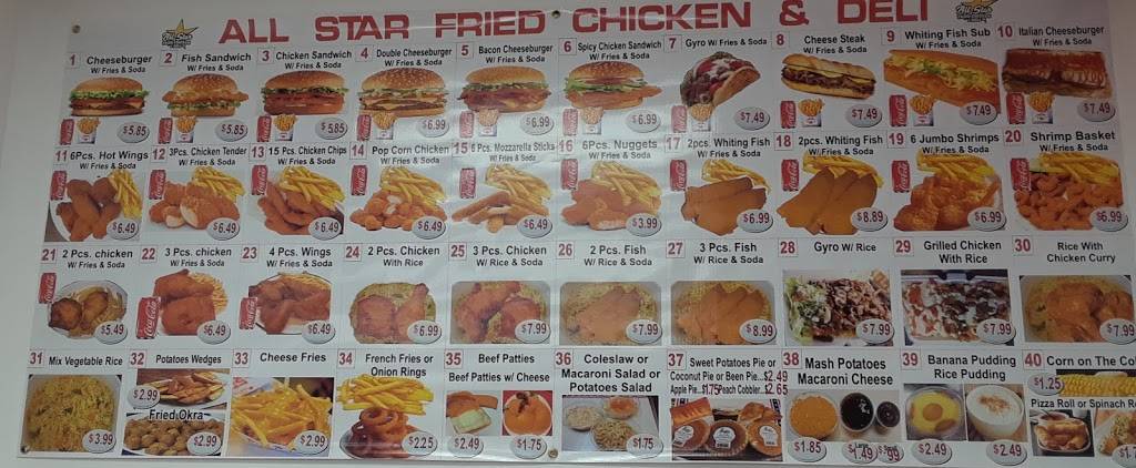 All Star Fried Chicken | meal takeaway | 222 Farren Ave, New Haven, CT 06513, USA | 2036919542 OR +1 203-691-9542
