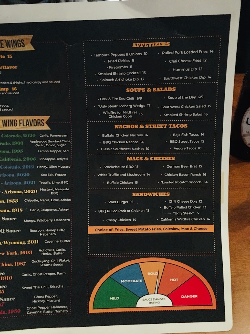 Wildfire Wing Company | restaurant | 15318 N Oracle Rd #180, Tucson, AZ 85739, USA | 5208004748 OR +1 520-800-4748