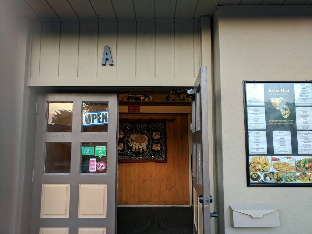 Krua Thai Restaurant | restaurant | 731 Munras Ave # A, Monterey, CA 93940, USA | 8316559797 OR +1 831-655-9797